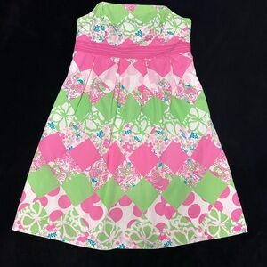 Lilly Pulitzer Patchwork strapless Dress